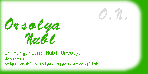 orsolya nubl business card